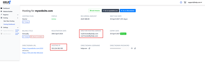 hosting dns