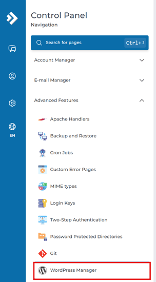 wordpress manager